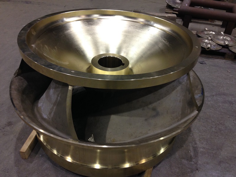 Machined Impeller Aluminium Bronze Casting - Moulage en bronze d'aluminium de turbine usiné